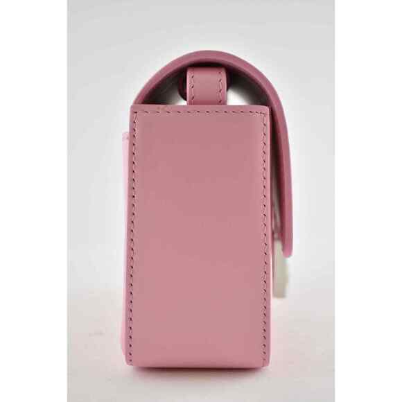 Givenchy Mini 4G Baby Pink Calf Leather Silver Logo Flap Crossbody Shoulder Bag - Picture 6 of 12